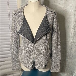 BANANA REPUBLIC Women's Gray Tweed Jacket